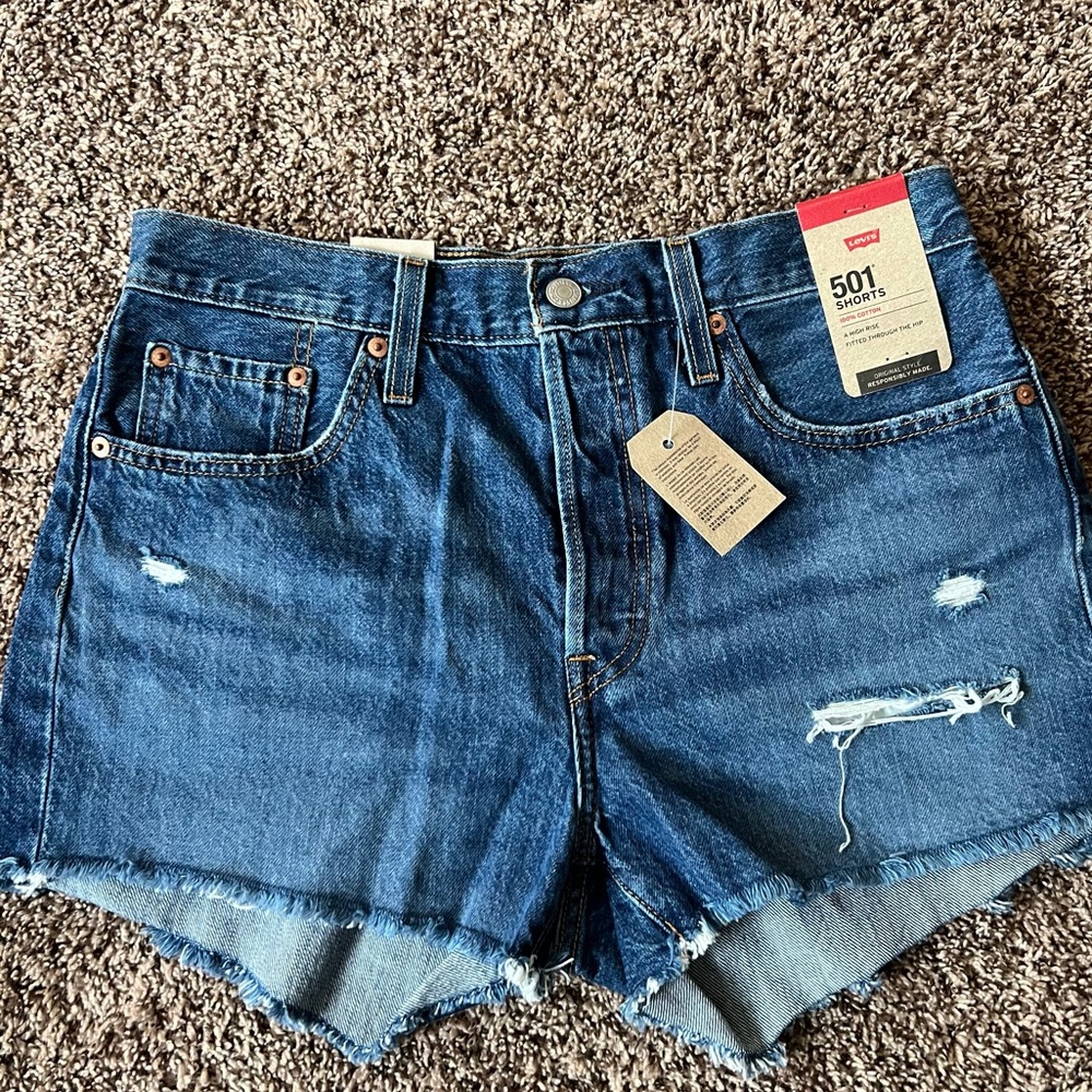Levi’s High Waisted 501 Jean shorts